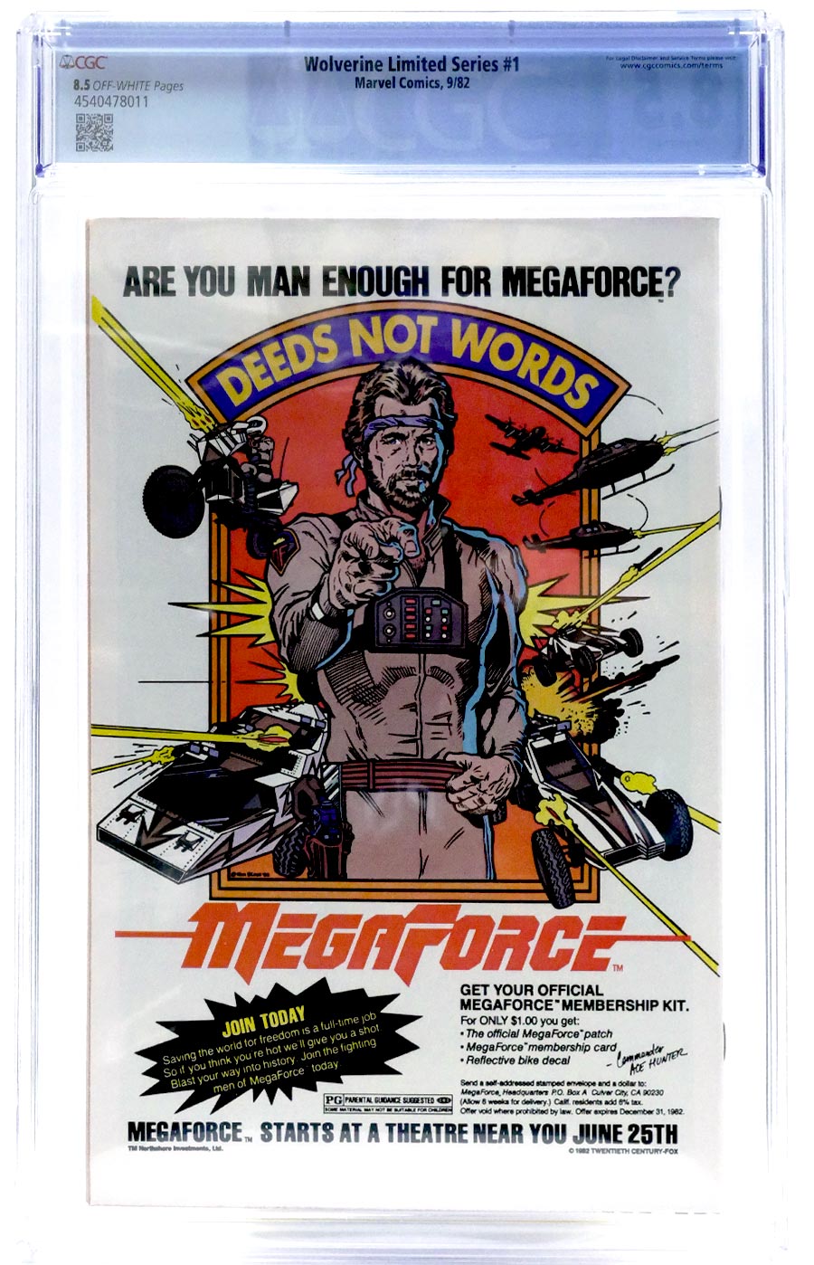 Wolverine #1 Cover N CGC 8.5