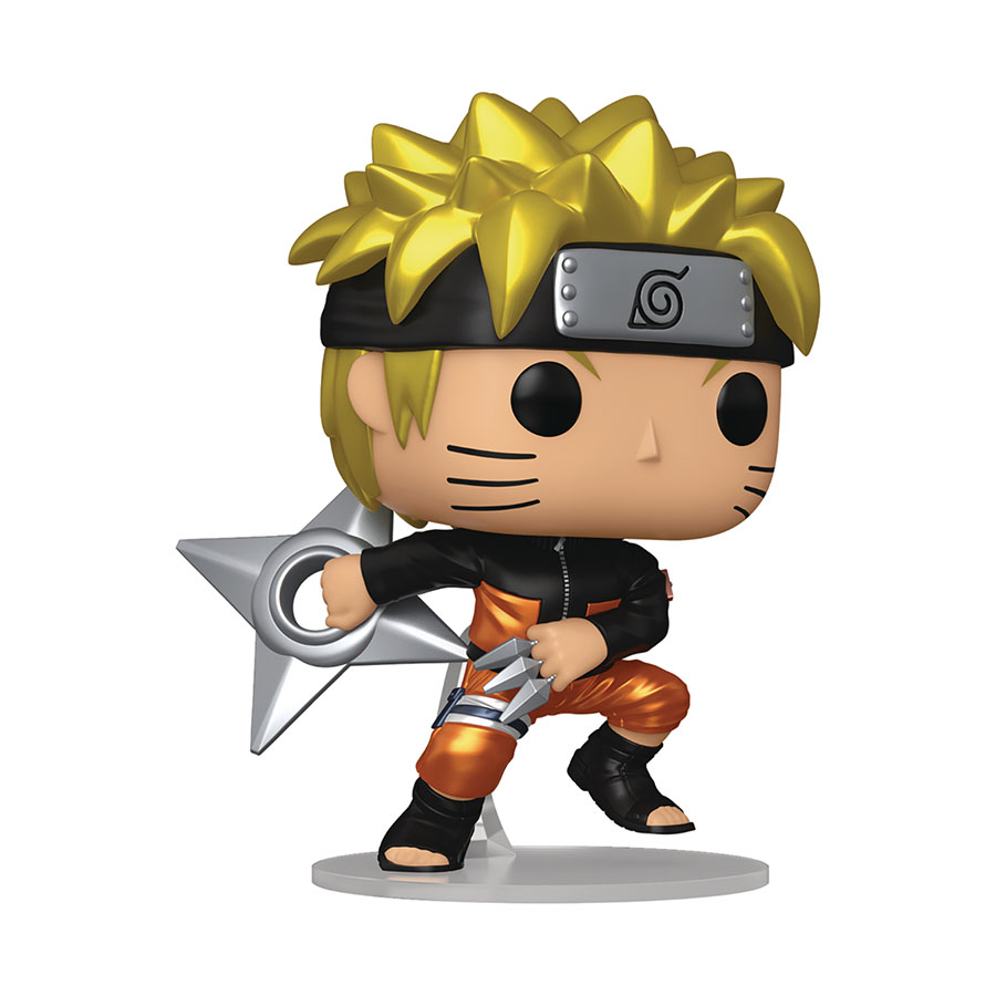 POP Animation Naruto Shippuden Naruto With Kunai & Shuriken Chase Vinyl Figure