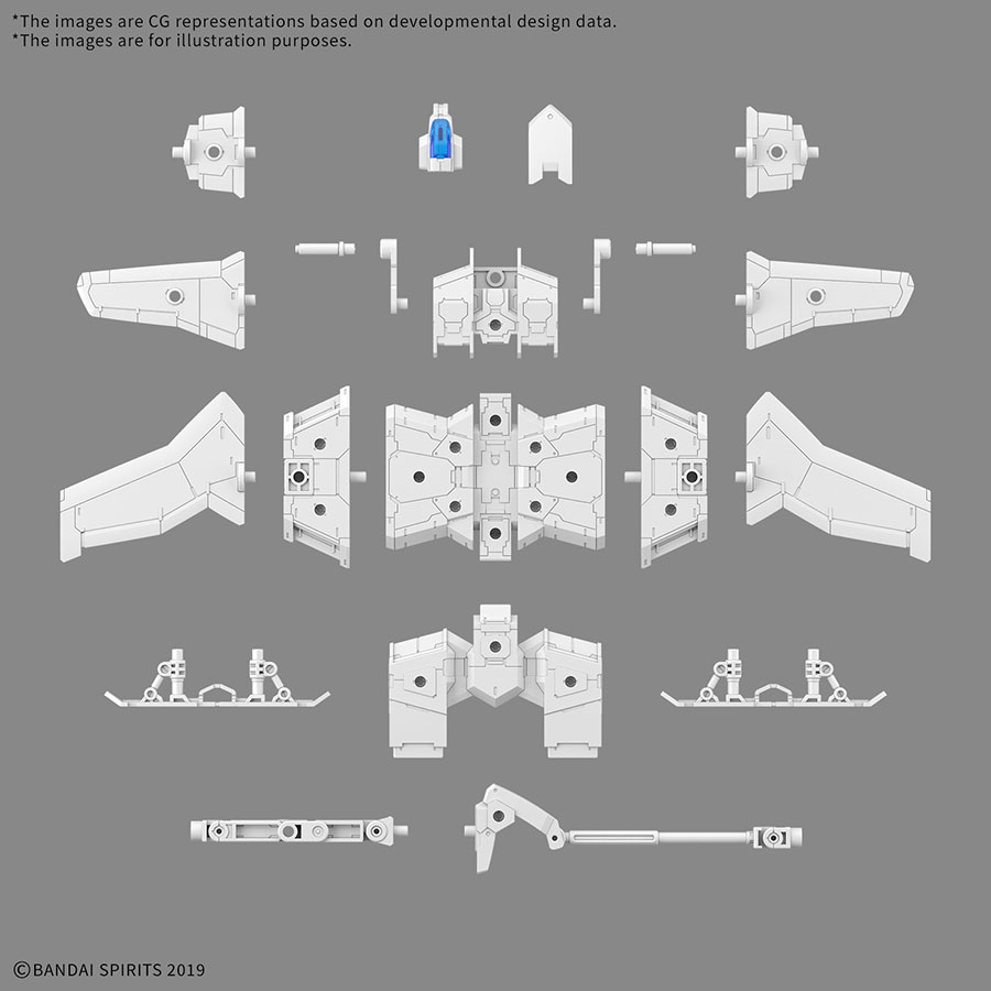 30 Minutes Missions Extended Armament Vehicle 1/144 Kit #EV-19 Wing Mobile Ver.