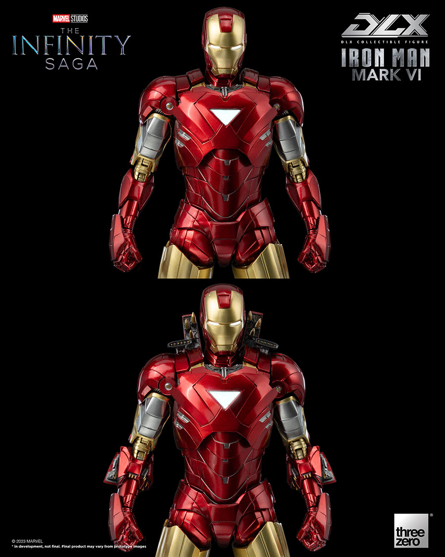 Marvel Infinity Saga Deluxe Iron Man Mark 6 Action Figure