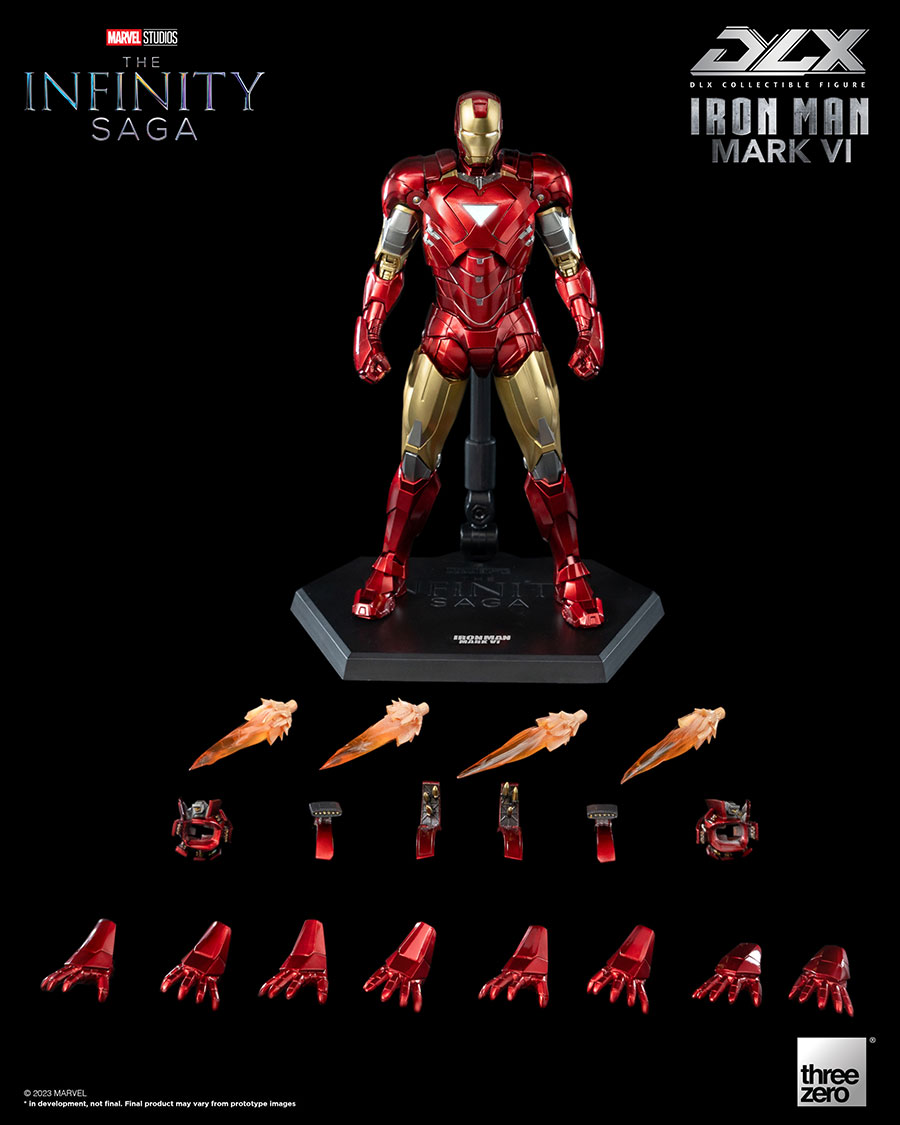 Marvel Infinity Saga Deluxe Iron Man Mark 6 Action Figure