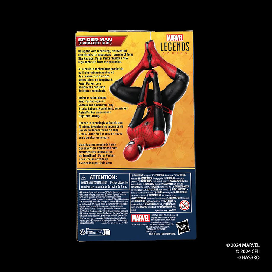 Marvel Legends Spider-Man Far From Home Spider-Man Upgraded Suit 6-Inch Action Figure