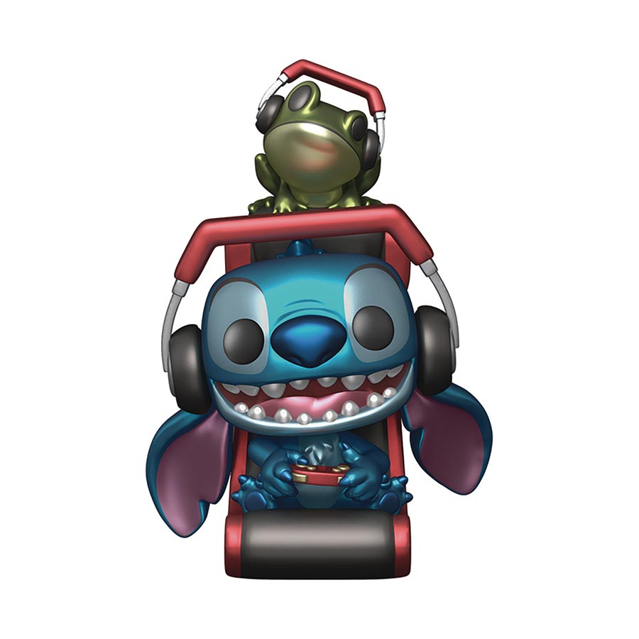 POP Plus Lilo & Stitch Gamer Stitch Metallic Vinyl Figure