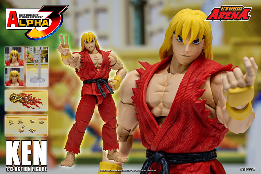 Storm Arena Street Fighter Alpha 3 Ken Masters 1/12 Scale Action Figure