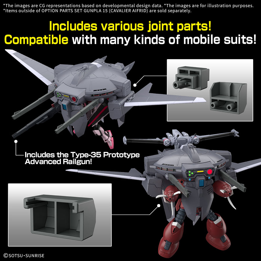 Option Parts Set Gunpla Kit #15 - Cavalier Aifrid