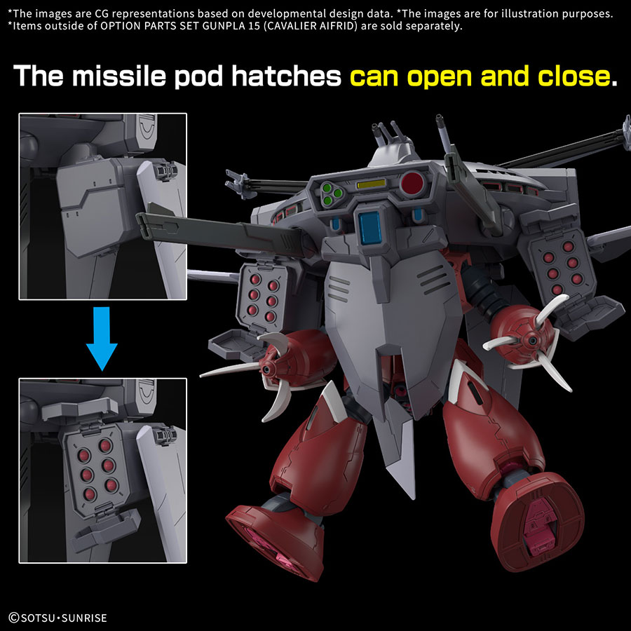 Option Parts Set Gunpla Kit #15 - Cavalier Aifrid