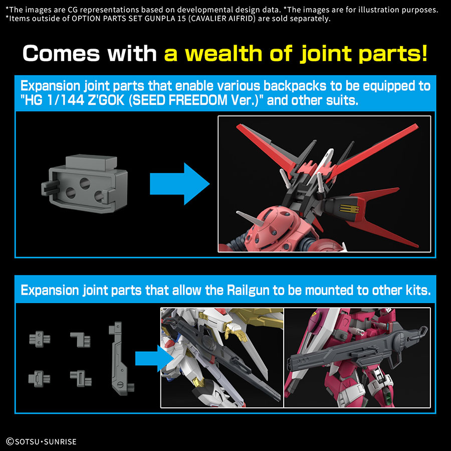 Option Parts Set Gunpla Kit #15 - Cavalier Aifrid