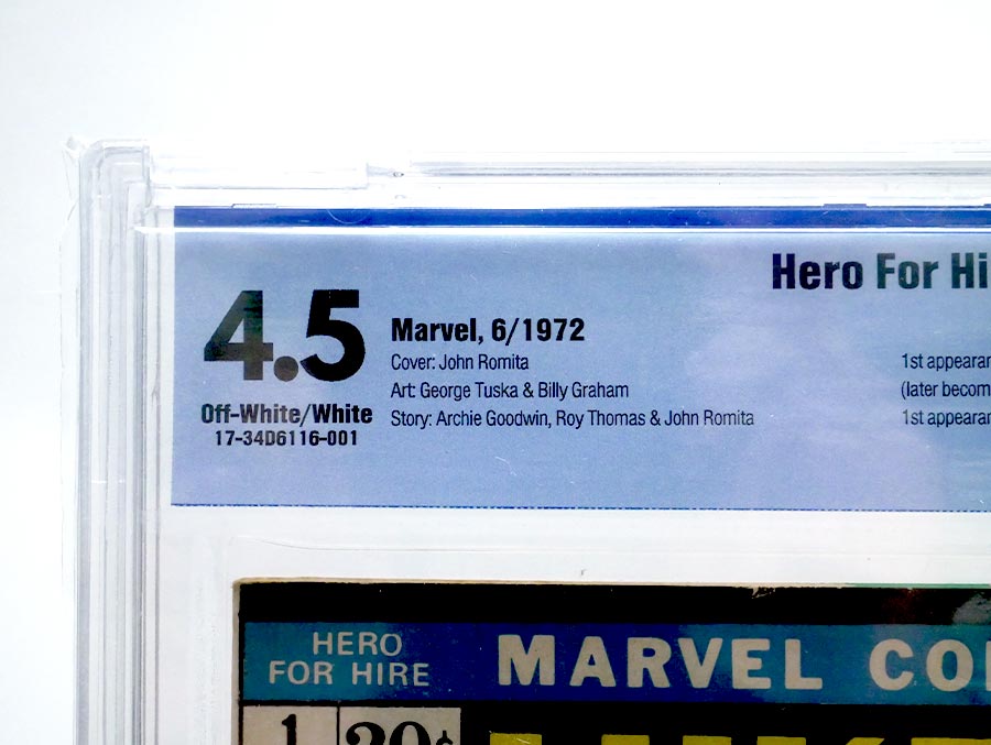 Hero For Hire #1 Cover E 1st Ptg CBCS 4.5