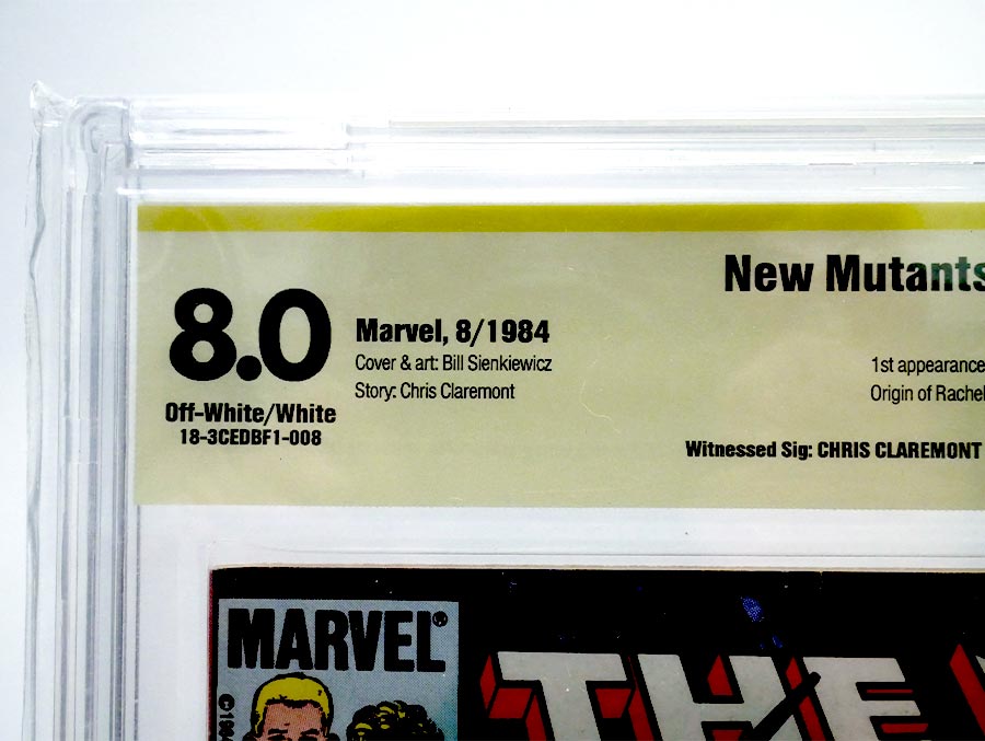 New Mutants #18 Cover B Signed by Chris Claremont CBCS 8.0
