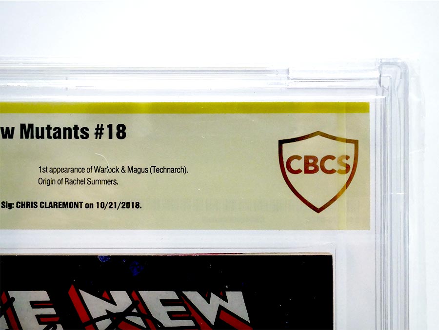 New Mutants #18 Cover B Signed by Chris Claremont CBCS 8.0