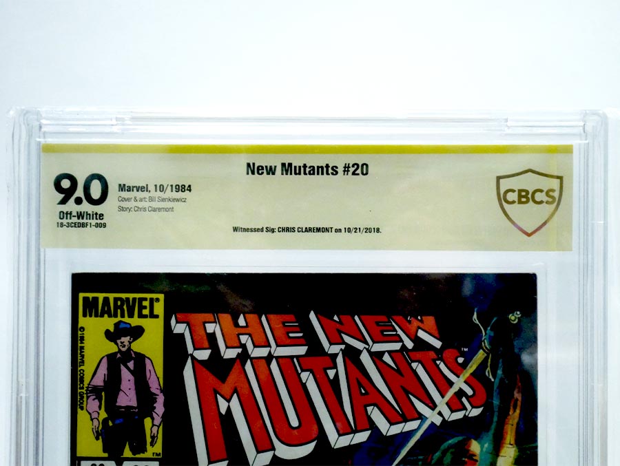 New Mutants #20 Cover B Signed by Chris Claremont CBCS 9.0