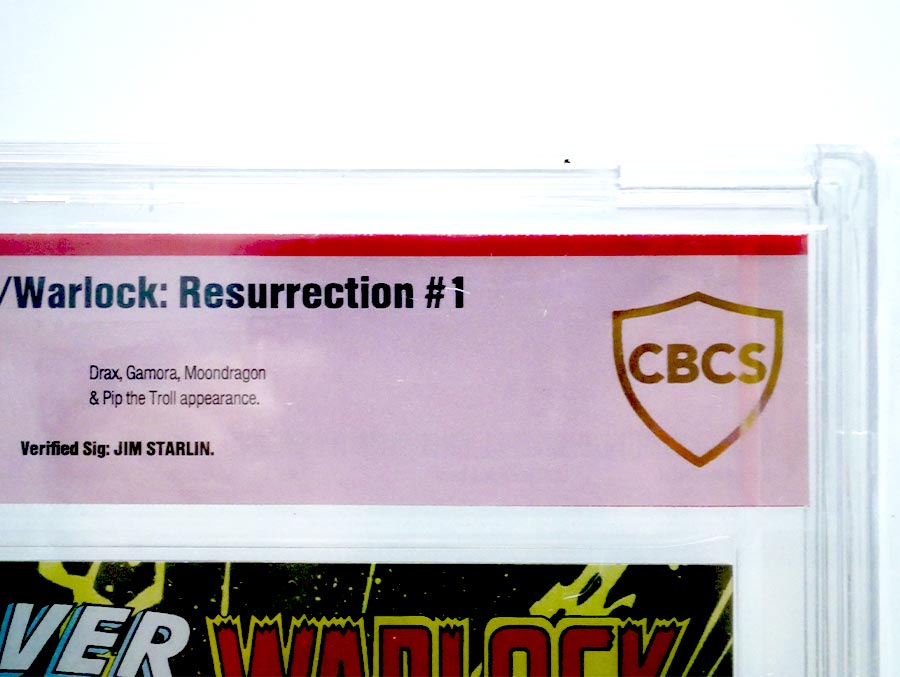 Silver Surfer Warlock Resurrection #1 Cover B CBCS 9.8 Verified Signature by Jim Starlin
