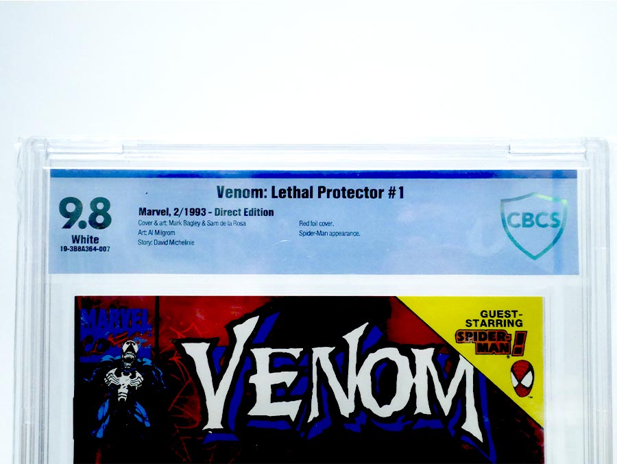 Venom Lethal Protector (1993) #1 Cover F Red Foil Variant Cover CBCS 9.8