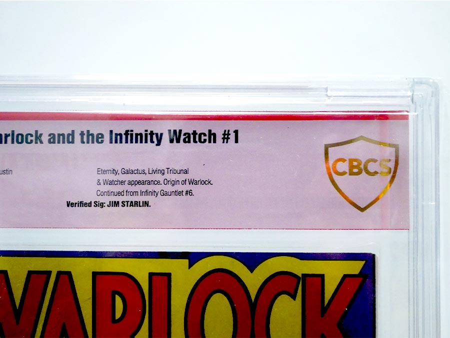 Warlock And The Infinity Watch #1 Cover B CBCS 9.6 Verified Signature by Jim Starlin