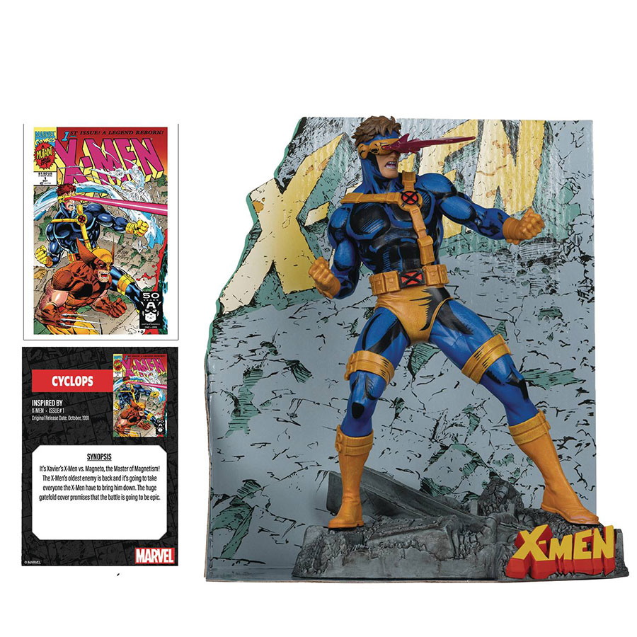 McFarlane Marvel Wave 3 Cyclops X-Men 1 1/10 Scale Figurine