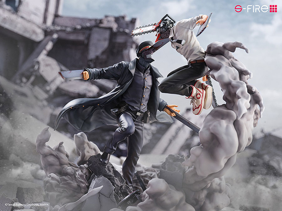 Chainsaw Man vs Samurai Sword Super Situation Figure