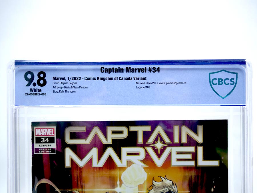 Captain Marvel Vol 9 #34 Cover E Stephen Segovia Variant Cover CBCS 9.8