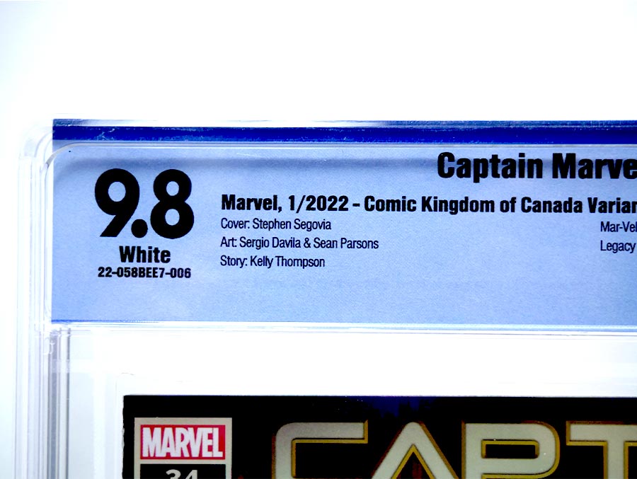 Captain Marvel Vol 9 #34 Cover E Stephen Segovia Variant Cover CBCS 9.8