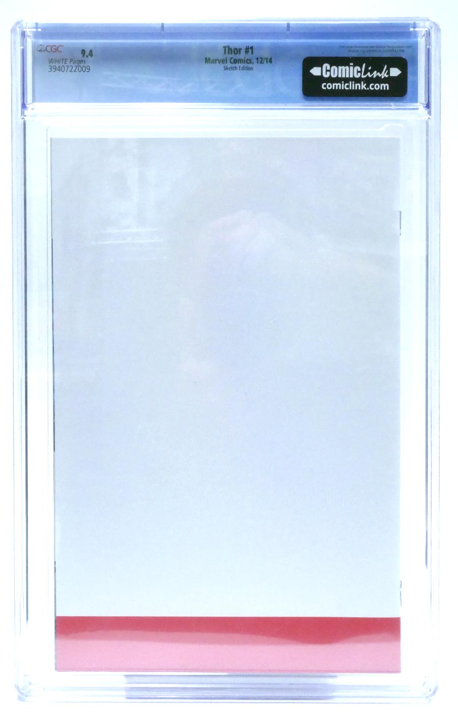Thor Vol 4 #1 Cover S Variant Blank Cover CGC 9.4