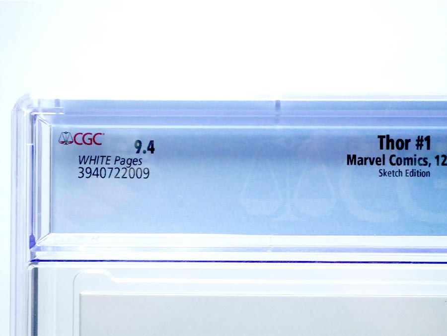 Thor Vol 4 #1 Cover S Variant Blank Cover CGC 9.4