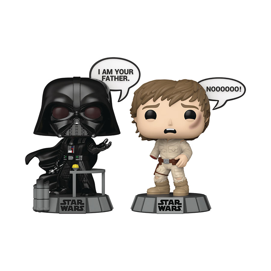 POP Star Wars Sayings Vader & Luke 2-Pack Vinyl Bobble Head