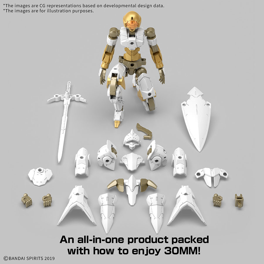 30 Minutes Missions 1/144 Kit #68 EXM-A9rk Spinatio (Royal Knight Type)