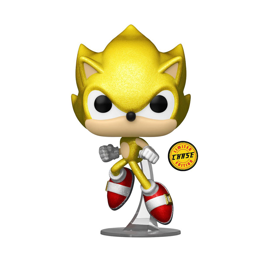 POP Sonic the Hedgehog Super Sonic AAA Anime Exclusive Chase Vinyl Figure