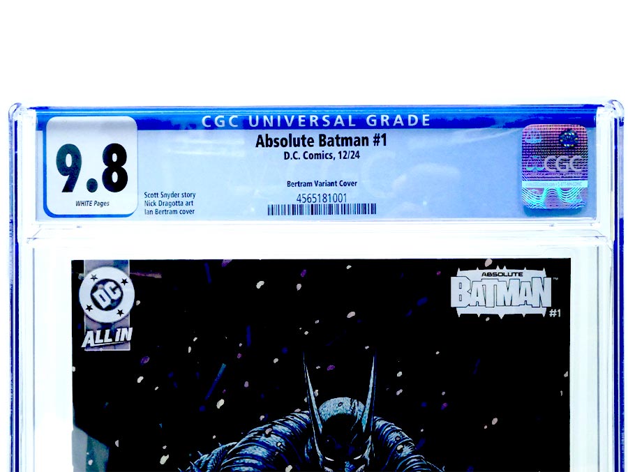 Absolute Batman #1 Cover Z-I Incentive Ian Bertram Card Stock Variant Cover (DC All In) CGC 9.8