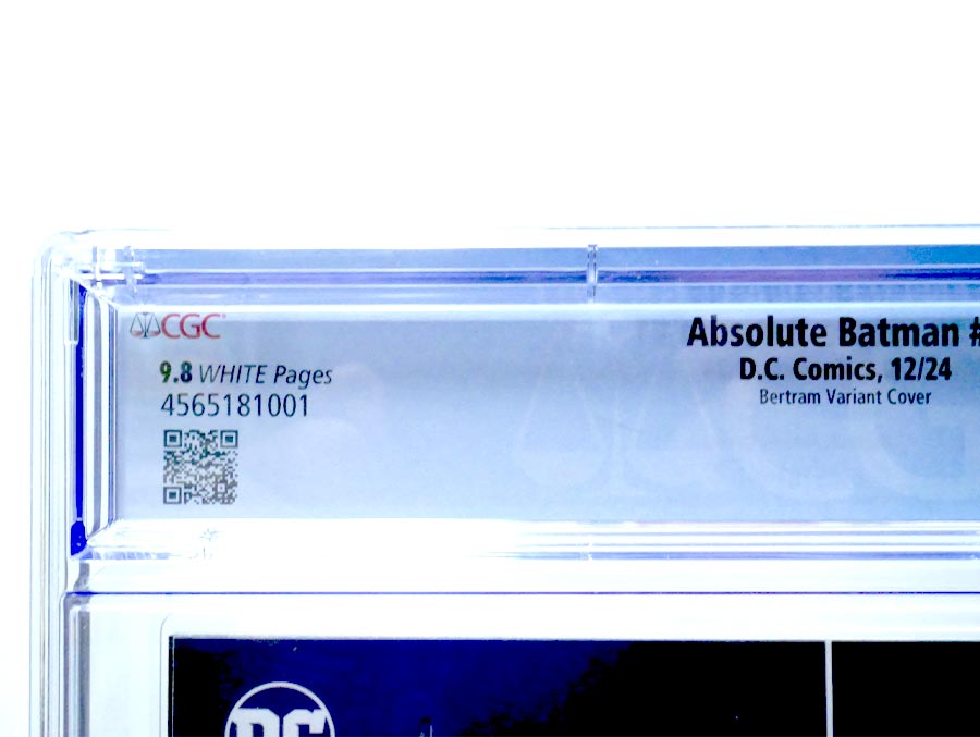 Absolute Batman #1 Cover Z-I Incentive Ian Bertram Card Stock Variant Cover (DC All In) CGC 9.8