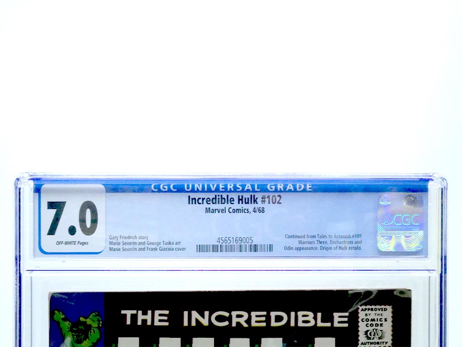 Incredible Hulk #102 Cover C CGC 7.0