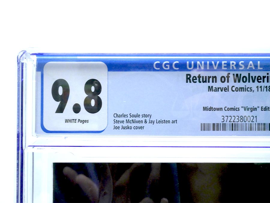 Return Of Wolverine #1 Midtown Exclusive Cover G NYCC Joe Jusko Virgin Variant Cover CGC 9.8