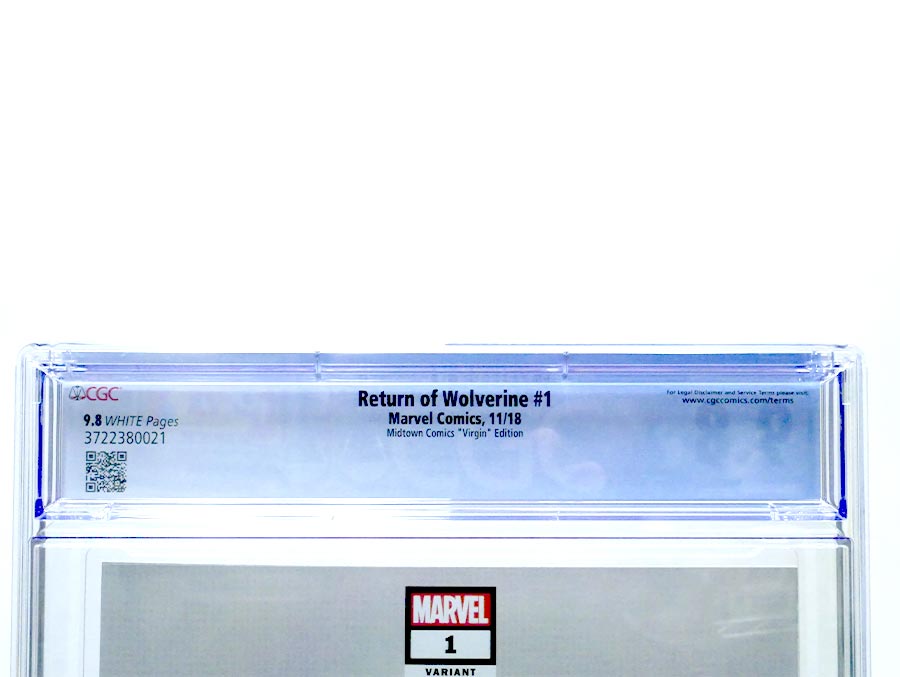 Return Of Wolverine #1 Midtown Exclusive Cover G NYCC Joe Jusko Virgin Variant Cover CGC 9.8