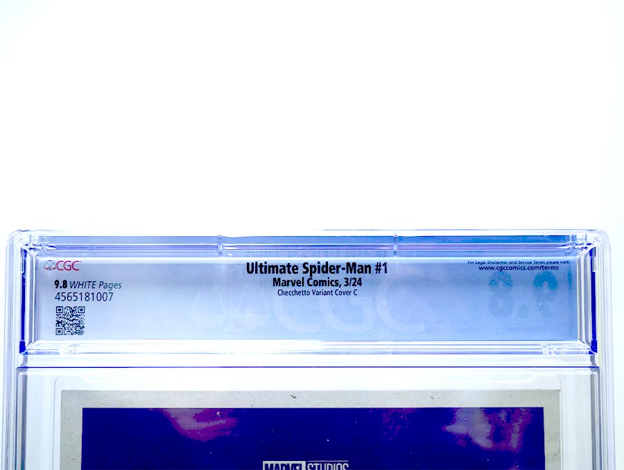 Ultimate Spider-Man Vol 2 #1 Cover Z-C Variant Marco Checchetto Costume Tease C 2099 Suit Cover CGC 9.8