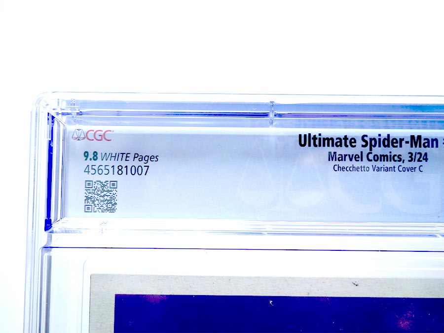 Ultimate Spider-Man Vol 2 #1 Cover Z-C Variant Marco Checchetto Costume Tease C 2099 Suit Cover CGC 9.8