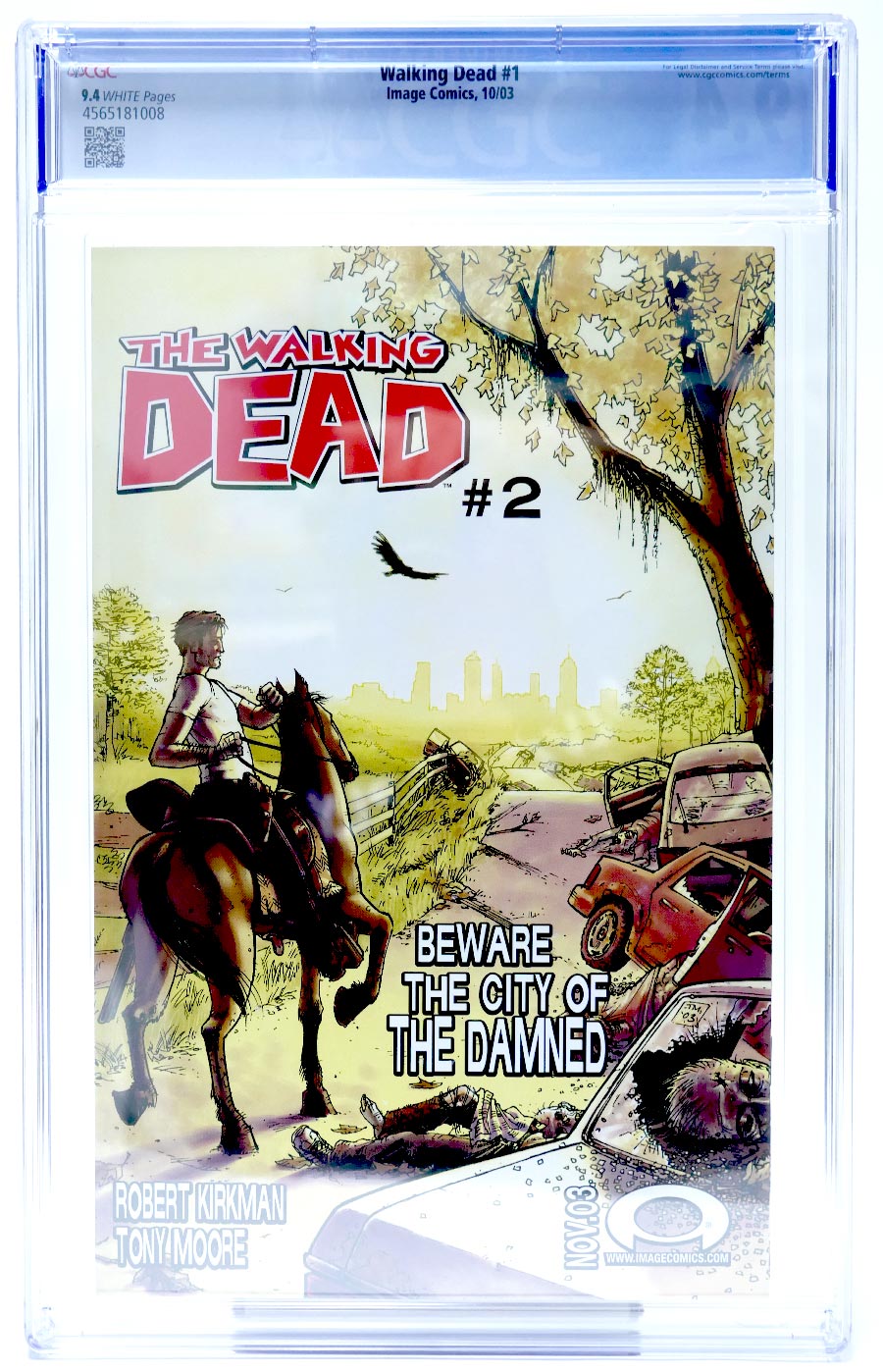Walking Dead #1 Cover Z-Z-M 1st Ptg CGC 9.4