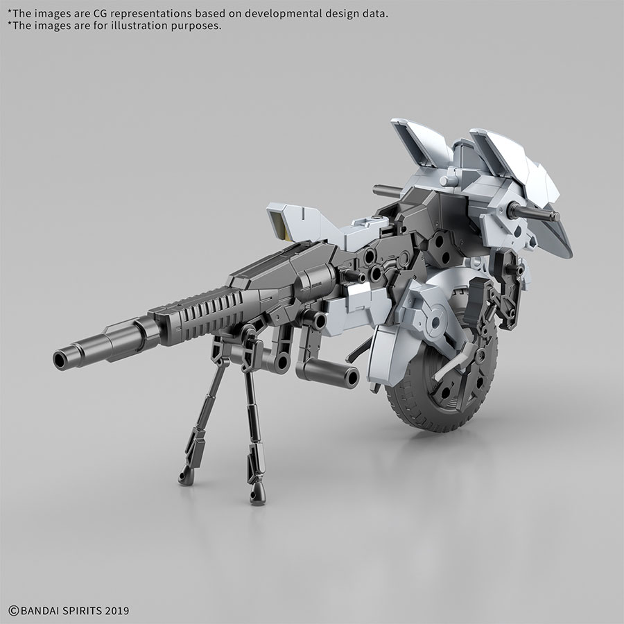 30 Minutes Missions Extended Armament Vehicle 1/144 Kit #EV-21 Metal Cannon Bike Ver.