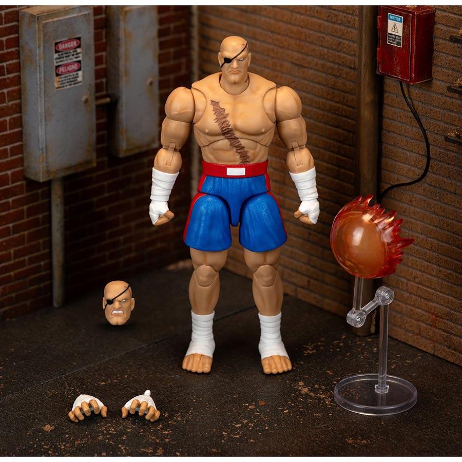 Street Fighter II Sagat 6-Inch Deluxe Action Figure