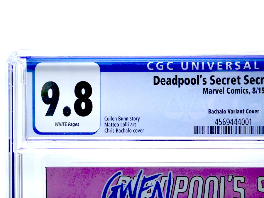 Deadpools Secret Secret Wars #2 Cover D Variant Chris Bachalo Gwenpool Cover CGC 9.8 (Secret Wars Warzones Tie-In)