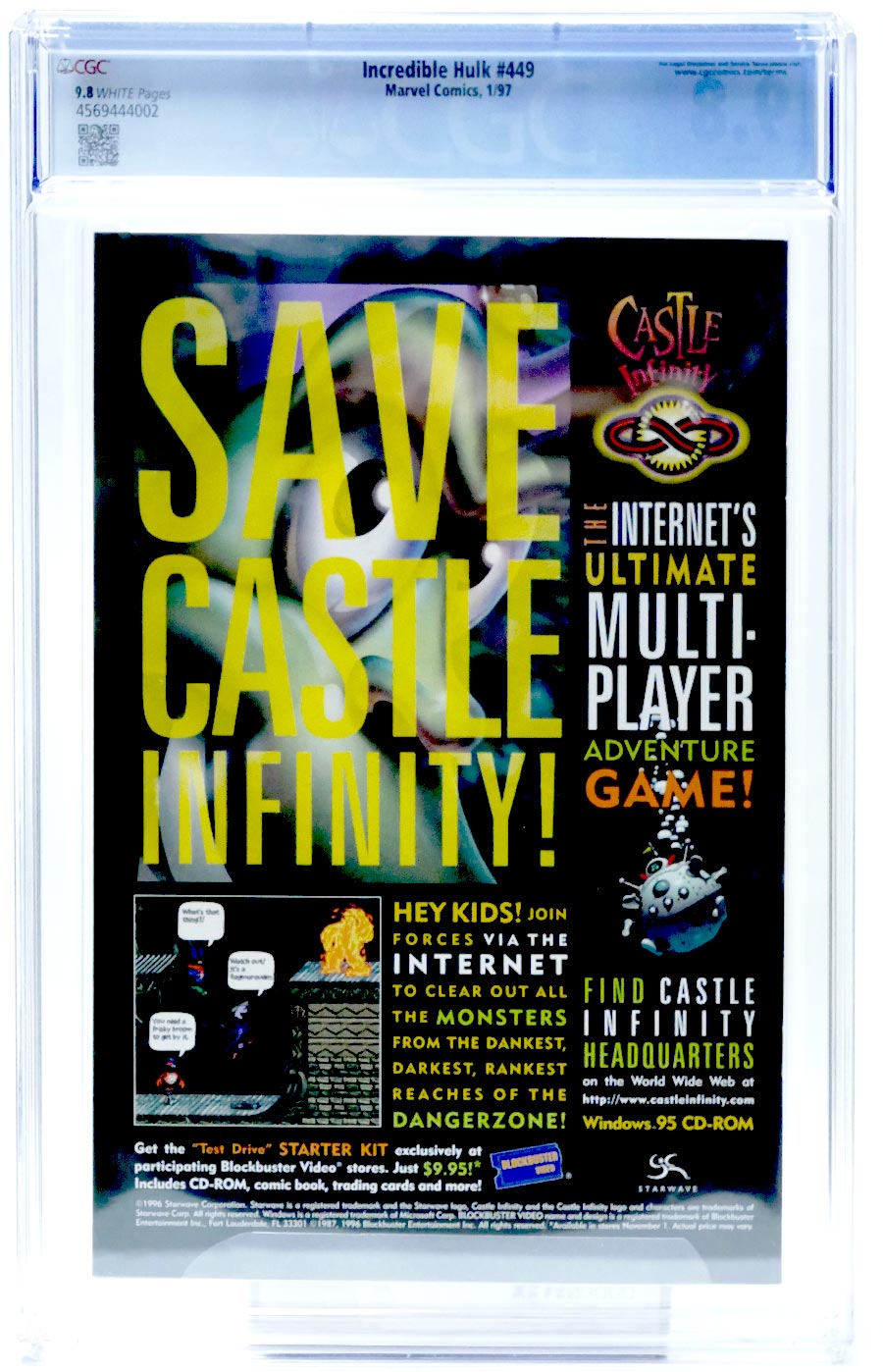 Incredible Hulk #449 Cover B CGC 9.8