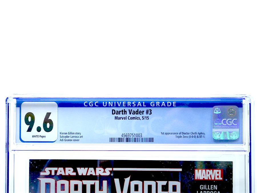 Darth Vader #3 Cover G 1st Ptg Regular Adi Granov Cover CGC 9.6
