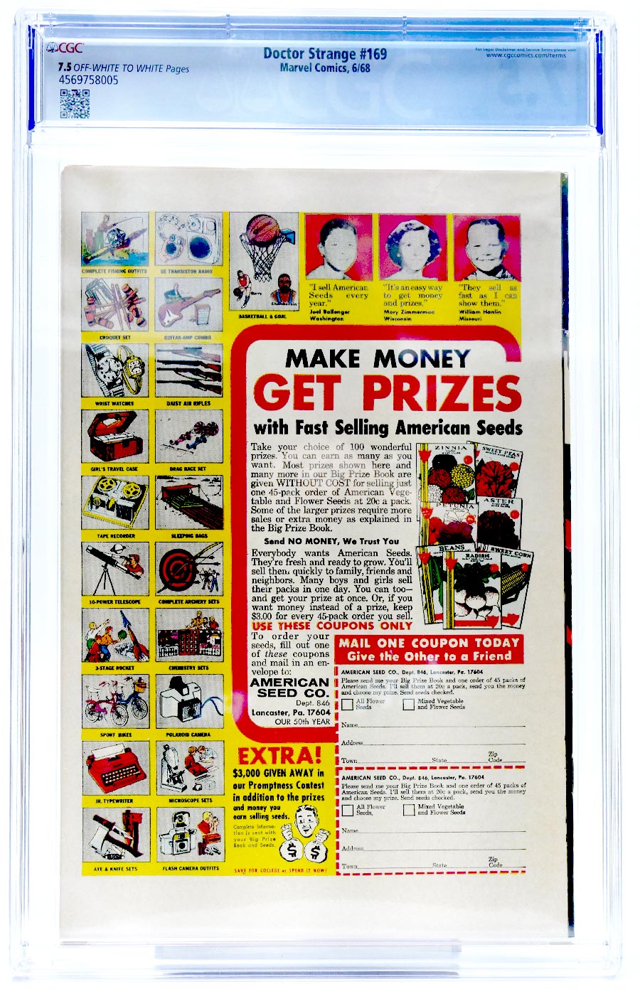 Doctor Strange #169 Cover B CGC 7.5