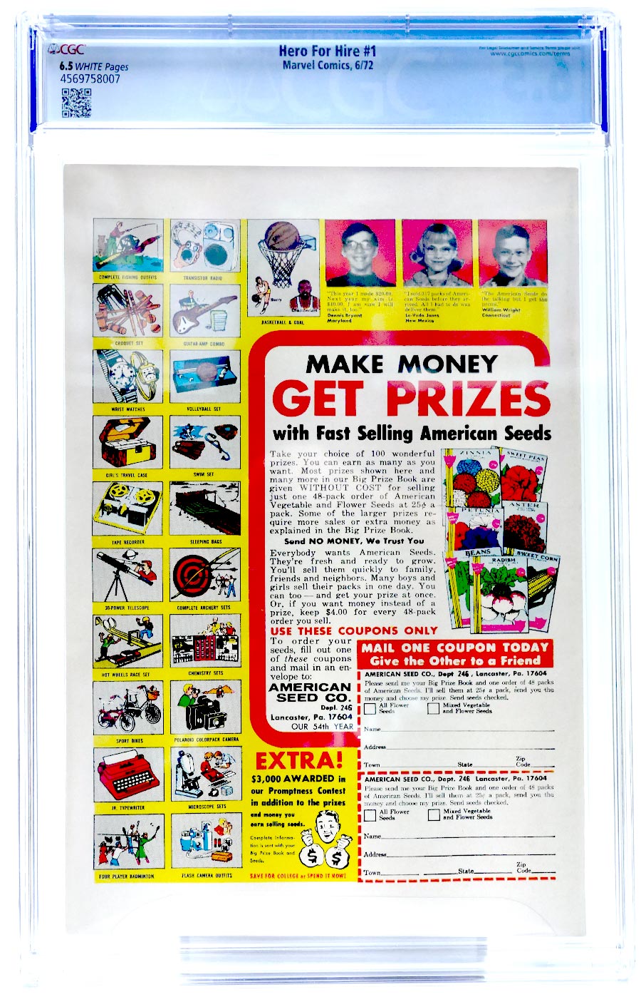 Hero For Hire #1 Cover F 1st Ptg CGC 6.5