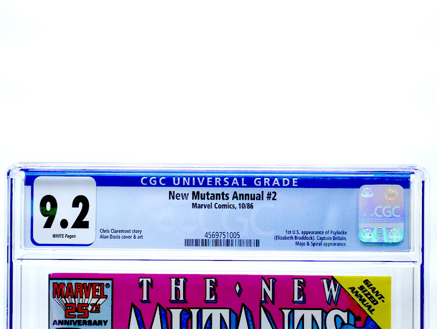 New Mutants Annual #2 Cover F CGC 9.2