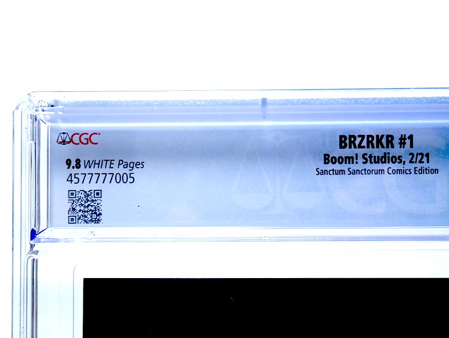 BRZRKR (Berzerker) #1 Cover Z-B Jay Anacleto Variant CGC 9.8