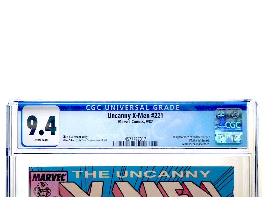 Uncanny X-Men #221 Cover E 1st Ptg CGC 9.4