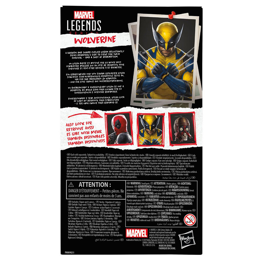 Marvel Legends Deadpool & Wolverine Wolverine 6-Inch Action Figure