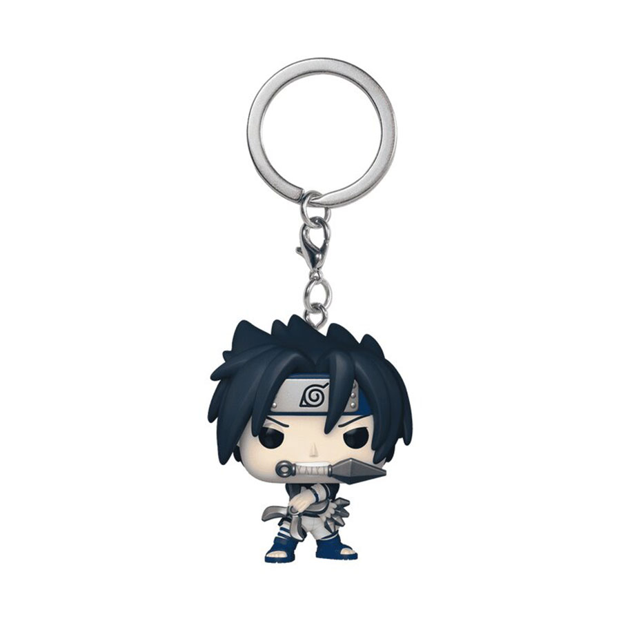 POP Keychain Naruto Sasuke Uchiha With Demon Wind Shuriken