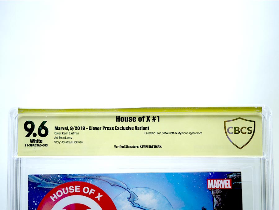 House Of X #1 Cover Z-B CBCS 9.6 Clover Press Exclusive Kevin Eastman Variant Cover Signed By Kevin Eastman