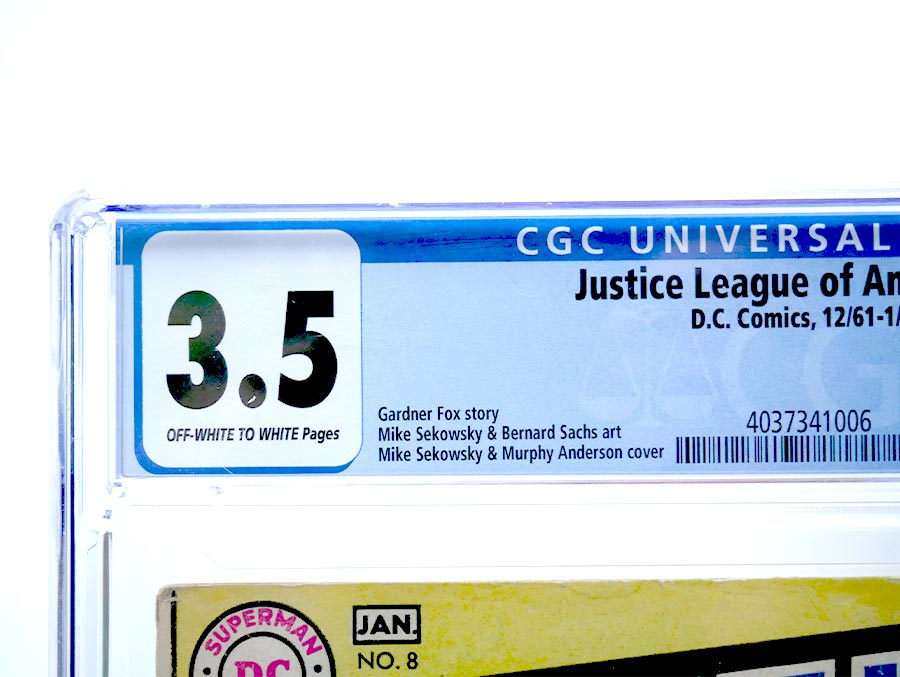 Justice League Of America #8 Cover B CGC 3.5