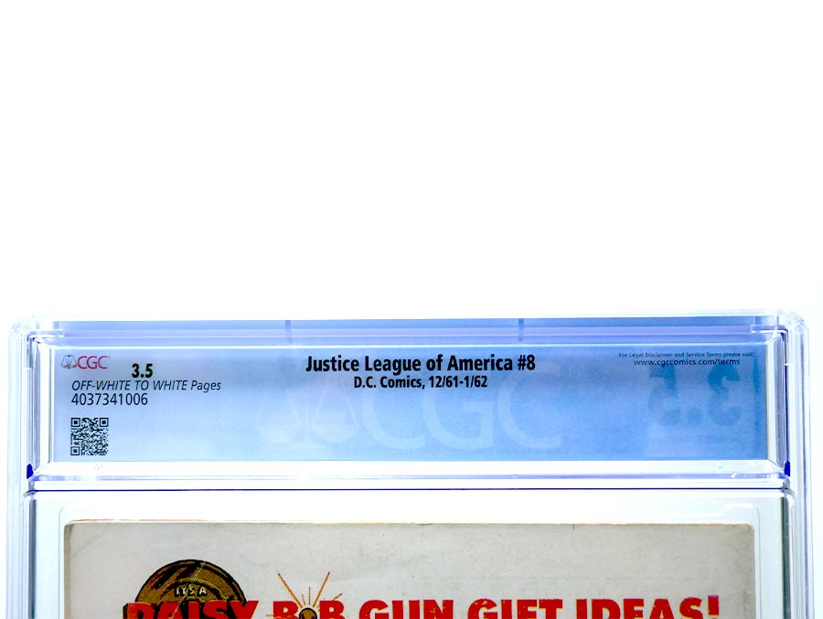 Justice League Of America #8 Cover B CGC 3.5